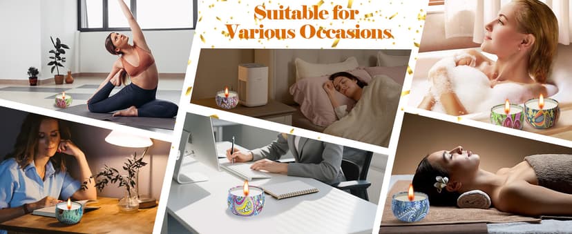 Scented Candles Gifts for Women, 12 Pack Natural Soy Candles for Home Scented, Aromatherapy Candle Set Gift for Women, Men, Friends Birthday, Anniversary