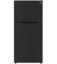 Kenmore 33" Top Mount Refrigerator with Freezer - Adjustable Shelving, Humidity-Controlled Crispers, Optional Ice Maker, LED Lighting, ENERGY STAR Certified, 25 cu. ft. Capacity - Black