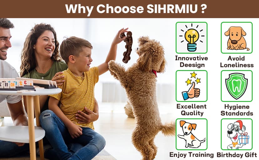 2 Pack Dog Chew Toys for Aggressive Chewers,Boredom and Stimulating Best Dog Toys for Medium/Large Breed,Tough Almost Indestructible Dog Bones for Teeth Cleaning and Training