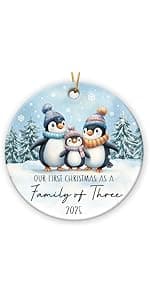 Pregnancy Ornament, Unique Pregnancy Gifts for Expecting 2026, Thoughtful Pregnant Ornaments for Mom Dad Wife Husband, Adorable Christmas Ornaments for Tree Decorations