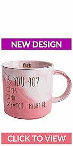 Best Friend Birthday Gifts for Women - Funny Friendship Gift for Bestfriend, Besties, BFF, Sister, Boss Woman, Big Sis, Sorority, Mom - You're My Favorite - Cute Pink Marble Mug, 11.5oz Coffee Tea Cup