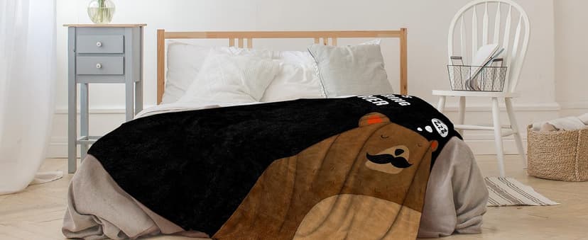 Niyewsor Blanket Gifts for Dad, Funny Dad's Snoring Corner Blanket, Dad Birthday Gift from Daughter Son, Present for Father/Daddy/Stepdad on Fathers Day, Christmas, 60"x50"