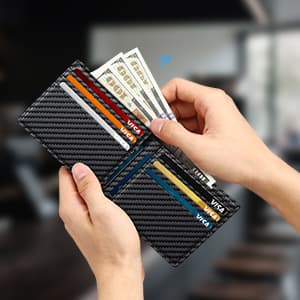 14 Cards Bifold Minimalist Thin Wallet with 2 ID Windows & Cash Slot Front Pockt Carteras Para Hombres Birthday Gifts for Men ZALVEX Wallet for Men Slim RFID Blocking Leather Credit Card Holder Wallet B0FPQ5H6BT