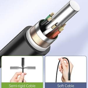 Endoscope Camera with Light, Borescope Camera with 4.3" IPS Screen, 1920P HD with 8 LED Lights, 16.4FT Semi-Rigid Cord Bore Scope, Gadgets for Men & Tools for Men