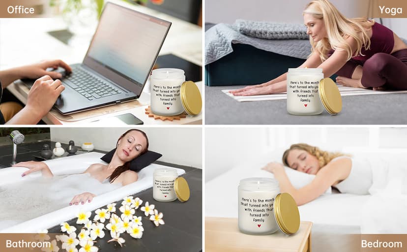 Friendship Gifts for Women Birthday, 50th 60th 70th 1955 Best Friend Birthday Gifts for Friends Female, Candles for Friends, Unique Thank You Gift to Friend Male Bestie BFF Coworker Woman Men Her Him