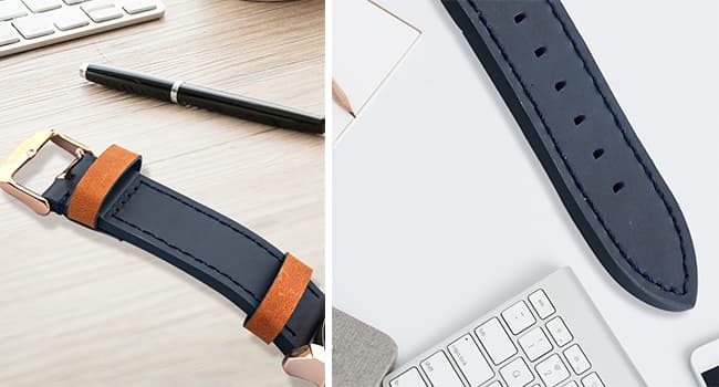 FANMIS Mens Luxury Watches Business Chronograph Dress Waterproof Leather Strap Analog Quartz Wrist Watch