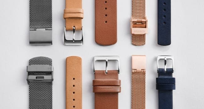 Skagen Holst Men's Watch with Stainless Steel Mesh or Leather Band