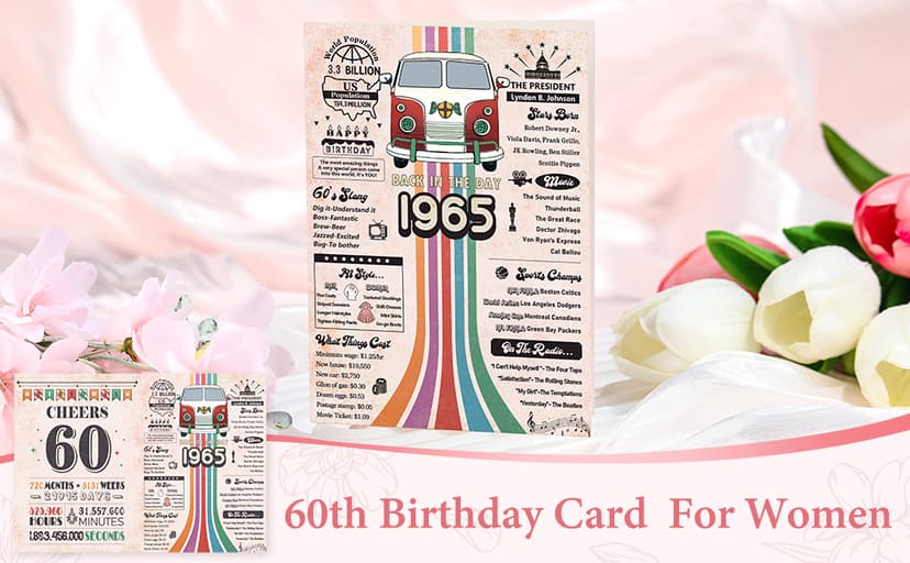 60th Birthday Gifts for Women 60 Year Old Birthday Gifts for Women Cool 60th Birthday Gift for 60 Year Old Woman Happy 60th Birthday Gift Ideas for Woman in Their 60s