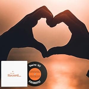 Bee! Anniversary card for Him or Her | Gift for Husband or Wife, Boyfriend or Girlfriend | Valentine's Day Card for men and women | For the Record Love Card