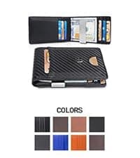 TRAVANDO AirTag* Wallet Mens Wallet with Money Clip Air Tag Wallet Card Holder RFID Blocking Bifold Gifts for Men