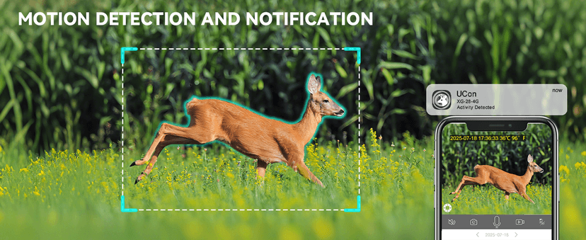 Xega 4G LTE Cellular Trail Camera with Livestreaming, No WiFi Game/Deer Cameras, Motion Activated, 7800mAh Battery, 950nm No Glow Night Vision, TF/Cloud Storage, IP66 Weatherproof, Built-in SIM Card