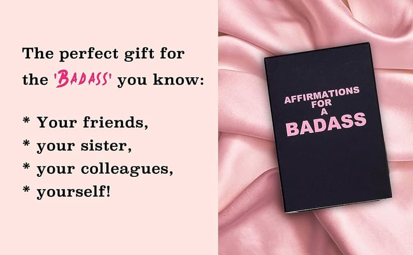 Badass Affirmation Cards - Daily Motivational and Inspirational Cards for Women