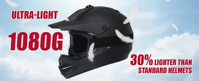 TRIANGLE Youth Kids Dirt Bike Helmet Full Face Motocross Helmet with Goggle & Gloves DOT/FMVSS-218 Approved Motorcycle Helmet
