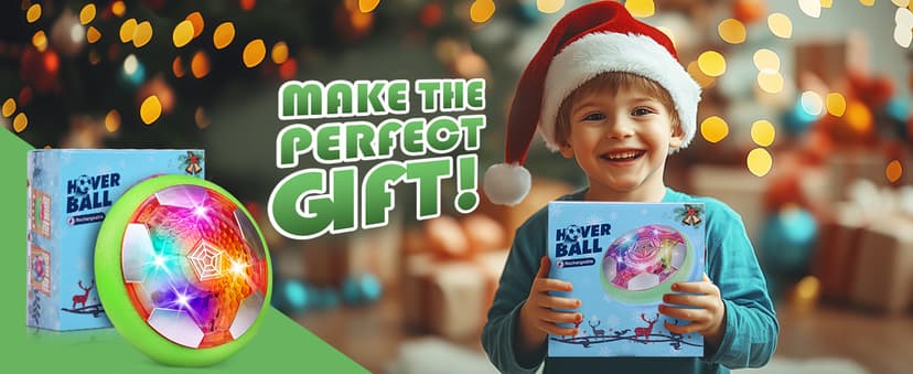 BaLaM Hover Soccer Ball Toys for 3-8 Year Old Kids Toddler Boys Girls, Christmas Birthday Gifts for Kids Age 4-6 5-7 8-12, Indoor Rechargable Light-up Toys Games