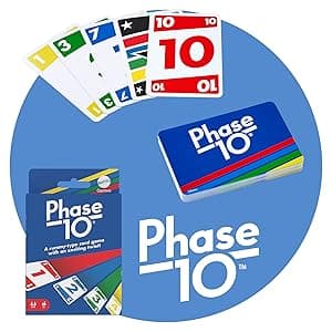 Mattel Games Set of 3 Card Games with UNO, Phase 10 & ONO 99, Travel Fun for Kids & Family Night with Storage Tin Box (Amazon Exclusive)