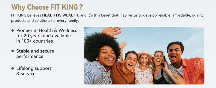 FIT KING Leg Massager for Circulation and Pain Relief, Air Compression Leg and Foot Massager to Relieve Pain Swelling Edema with 2 Size Extensions- Great Gift for Wife Mom and Friend