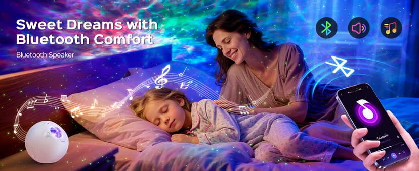 Birthday,Christmas,7 Brightness,Green Star,4 Speed,Bluetooth,Remote,Timer,Teen,Bedroom Decor,Party,Relax,Led Lights,Lava Lamp One Fire Galaxy Projector,15 Colors,Gifts for Girls&Women&Boys,White Noise B0DCYLKPWB