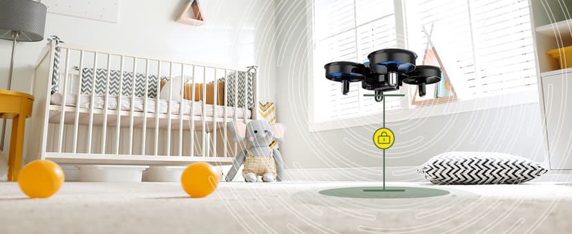 Holy Stone Mini Drone for Kids and Beginners RC Nano Quadcopter Indoor Small Helicopter Plane with Auto Hovering, 3D Flips, Headless Mode and 3 Batteries, Great Gift Toy for Boys and Girls, HS210 Blue