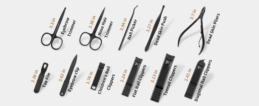 Manicure Set Professional Nail Clipper Kit-26 Pieces Stainless Steel Manicure Kit,nail Care Tools with Luxurious Travel Case