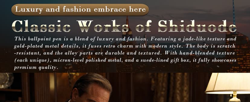 Luxury Ballpoint Pens Black Ink 0.5mm Medium Point Work Pen Smooth Writing,Elegant Fancy Nice Gift Pen Set for Signature Executive Business Office Supplies - Gift Boxed with Extra Refills