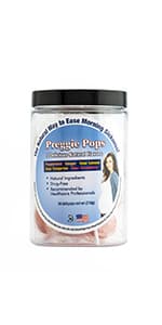 Preggie Pop Drops Morning Sickness Relief for Pregnant Women. Assorted Yummy Candy Drops for Pregnancy. 48 Count