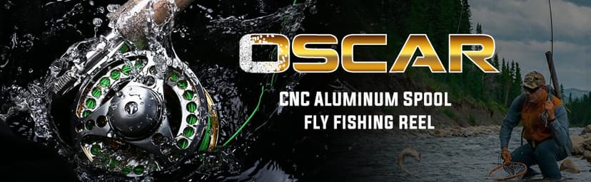 Sougayilang Fly Fishing Reel Large Arbor 2+1 BB with CNC-machined Aluminum Alloy Body and Spool in Fly Reel