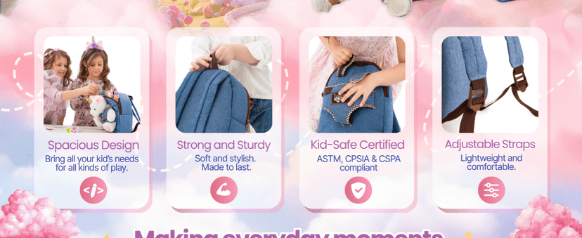 2-in-1 Toddler backpack w. Plush Unicorn Toy, Kids Gift 2 3 4 5 6 Unicorn Toys for 3 Year Old Girl, Girls Age 4-6, Christmas Naturally KIDS Unicorn Backpack, Toys 2 Year Old Girl Birthday Gift 3 4 5 6 B005AGHVYM