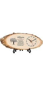 BeauGift Dad Gifts, Wooden Clock Gifts for Daddy from Daughter Son Kids, Dad Birthday Gift Idea for Papa Who Wants Nothing, Christmas from Child to My Dad