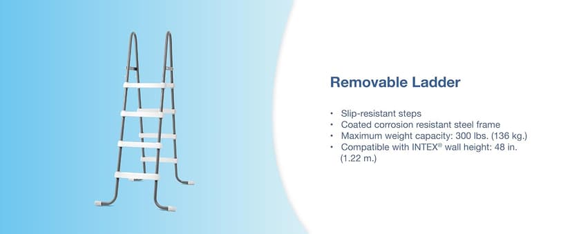 Intex Inflatable Above-Ground Swimming Pool, Easy Set 15ft x 42in w/Filter Pump & Ladder