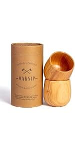 The Original Charred Wooden Bourbon Drinking Glass | Charred Old Fashioned Glass | Bourbon Gifts for Men, Dad, or Brother | Whiskey Gifts