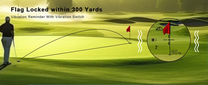 Golf Rangefinder 650/1200/1700 Yards Range Finder Golfing 6X Magnification 0.5 Yard Accuracy Flag Pin Lock Vibration Fast Focus