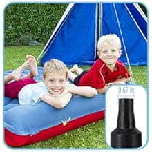 Electric Air Pump for Inflatable Pool Toys - High Power Quick-Fill Air Mattress Inflator Deflator Pump for Pool Float Raft Airbed with 3 Nozzles, 320W, 110V AC, 1.6PSI, Air Flow 26CFM