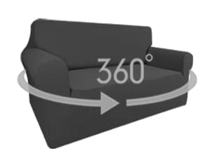 Easy-Going Stretch Chair Sofa Slipcover 1-Piece Couch Sofa Cover Furniture Protector Soft with Elastic Bottom for Kids, Pet. Spandex Jacquard Fabric Small Checks (Chair, Dark Gray)