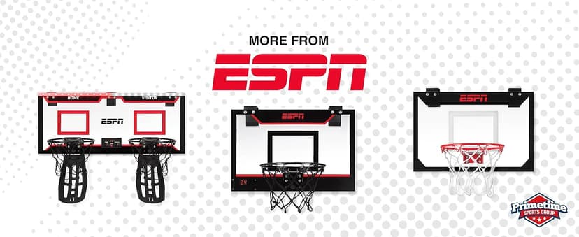 ESPN Dart Board Includes 6 Steel Tip Darts, Bristle Dartboard with Radial Spider Wire and Staple Free Bullseye, Ideal Gifts for Men