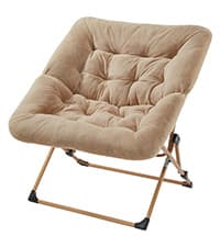 Oakham Comfy Chair for Adults, Soft Faux Fur Folding Lounge for Bedroom Living Room Dorm Rooms Flexible Reading Chair for Teens Kids, X-Large Foldable (Faux Fur-Grey)