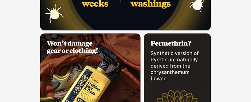 Sawyer Products Premium Permethrin Insect Repellent for Clothing, Gear & Tents