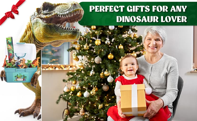 Kiddiworld Dinosaur Toys for 3 4 5 Year Old Boys Gifts, Dinosaurs Toys for Kids 3-5-7, Dino Figures Activity Play Mat Christmas Birthday Gifts for Girls Toddler Toy Age 2-4