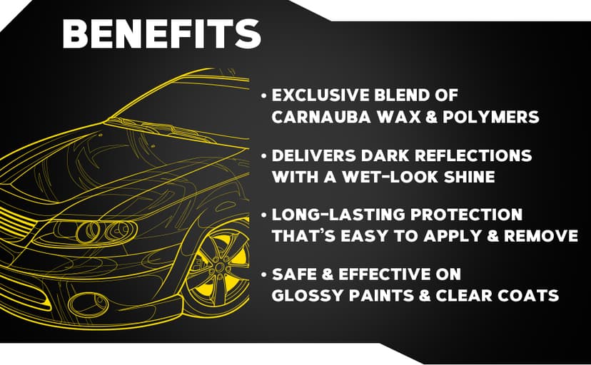 Meguiar's Gold Class Carnauba Plus Premium Liquid Wax Kit, Car Detailing Kit with a Pure Carnauba Wax Blend and a Foam Applicator Pad for Keeping Glossy Paint Protected Like a Pro, 16 Oz Bottle
