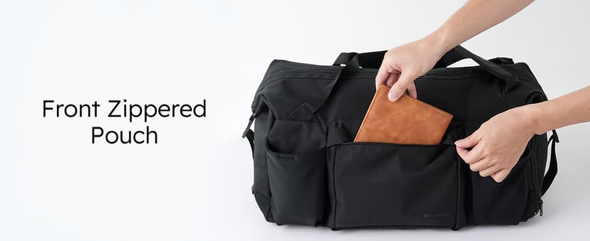 kookoomia Gym Bag for Men with Shoes Compartment and Wet Pocket Convertible Duffle Bag and Gym Backpack Waterproof Sports Bags for Men with 2 Bottle Holders Multipurpose Weekender Overnight Bag -Black