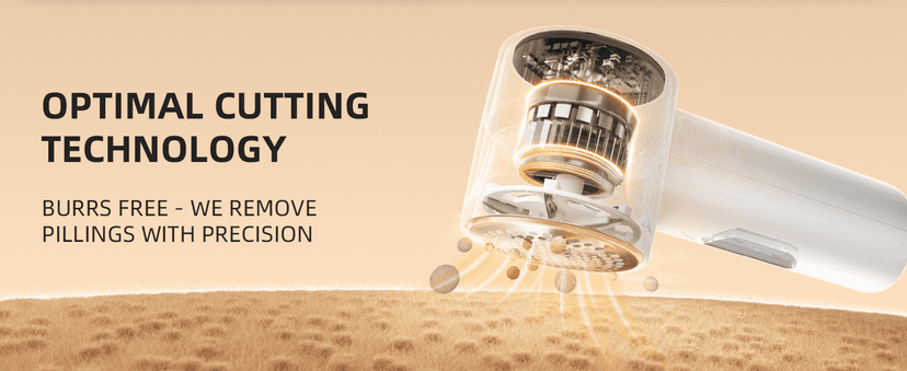 Fabric Shaver, Lint Remover Rechargeable, Electric Portable Sweater Defuzzer with 3 Speeds, 6 Leaf Blades, Digital LED Display to Remove Pilling for Clothes, Furniture, Sweater, Couch, Blanket