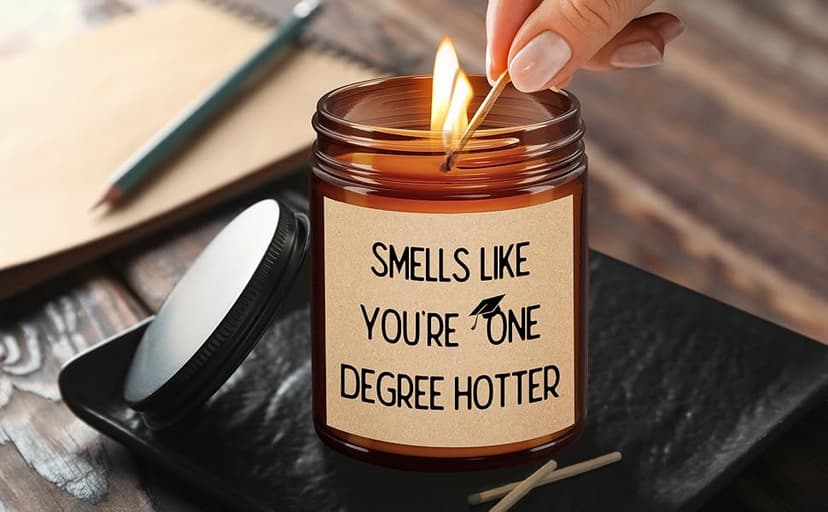 Graduation Gifts for Her/Him High School Seniors Class Of 2025 Nursing Grad Masters Degree 8th Grade College Graduation Gifts for Women Funny Congratulations Gift Candle for Sister Son Daughter Friend