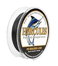 HERCULES Cost-Effective Super Cast 8 Strands Braided Fishing Line 10LB to 300LB Test for Salt-Water,109/328/547/1094 Yards(100M/300M/500M/1000M),Diam.#0.12MM-1.2MM,Hi-Grade Performance,Variety Colors