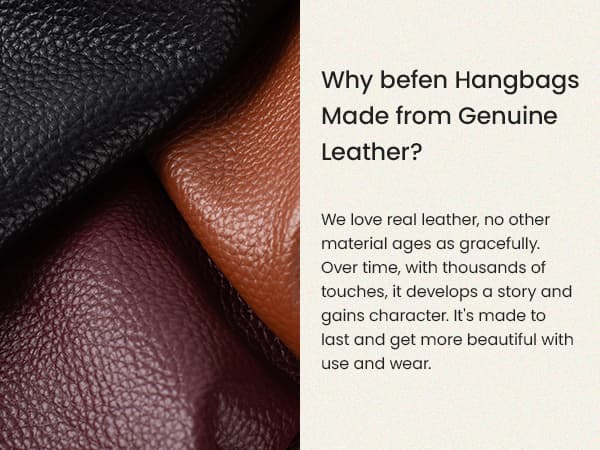 befen Genuine Leather Hobo Crossbody Bags for Women Retro Leather Purses Handbags Shoulder Bag with 2 Shoulder Straps