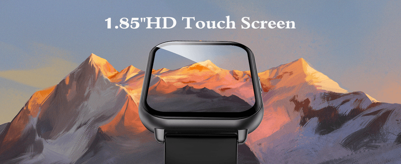 RUIMEN Smart Watches for Women Men (Answer/Make Calls, 2 Bands Included), 1.8" Smartwatch for iOS/Android Phones, Fitness Tracker Heart Rate/Sleep Monitor Digital Watch Waterproof Milky White