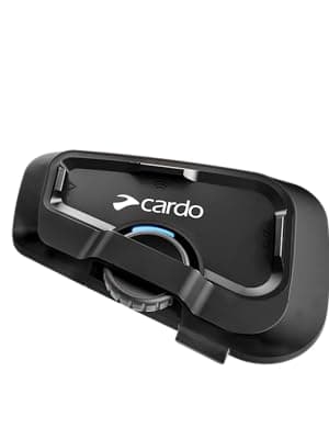 Cardo Systems FREECOM 4X Motorcycle 4-Way Helmet Bluetooth Communication System Headset Intercom, Universal Bluetooth Connectivity, Waterproof, 40mm Speakers - Single Pack