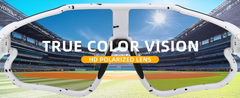 Kids Baseball Polarized Sunglasses: Sports Sunglasses for Boys Girls 3-12 Youth Sun Glasses for Cycling Running B0DB7QJYL4