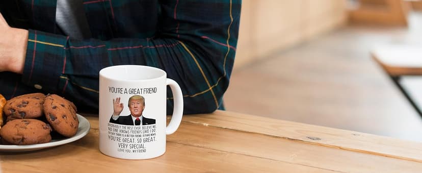 Aurahouse You're A Great Friend 11 Oz Coffee Mug, Christmas Gifts for Friends Men Women, Birthday Gifts for Best Friend, Funny Father's Day Gift Friends Present Ceramic Cup