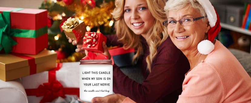 Homsolver Daughter in Law Gifts, Birthday Christmas Anniversary Wedding Gifts for Daughter from Mother Father in Law, Funny Sons Girlfriend, Future Daughter-in-Law Lavender Candle Gift from Mom Dad