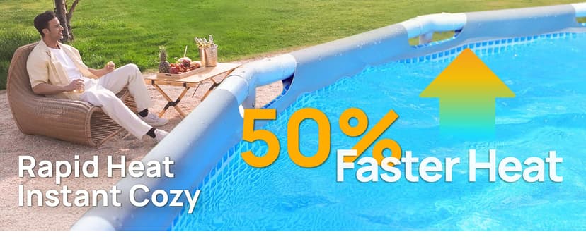 AQUASTRONG Inverter Swimming Pool Heat Pump,Pool Heater for Above Ground and Inground Pool Heating and Cooling Pool Heater, Smart WiFi Control Pools Up to, 7000 Gallons