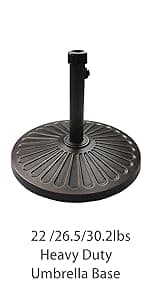 Sunnyglade 7.5' Patio Umbrella Outdoor Table Market Umbrella with Push Button Tilt/Crank, 6 Ribs (Tan)